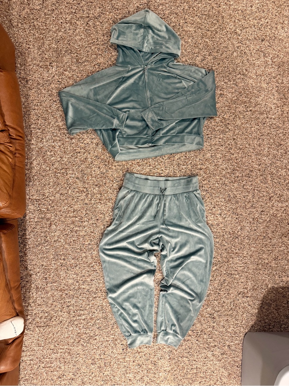 Victoria's Secret On Point Velvet Zip Hoodie